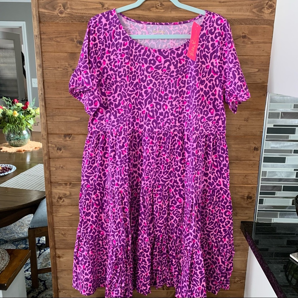 Lilly Pulitzer Jodee Short Sleeve Swing Mini Dress - Picture 3 of 4